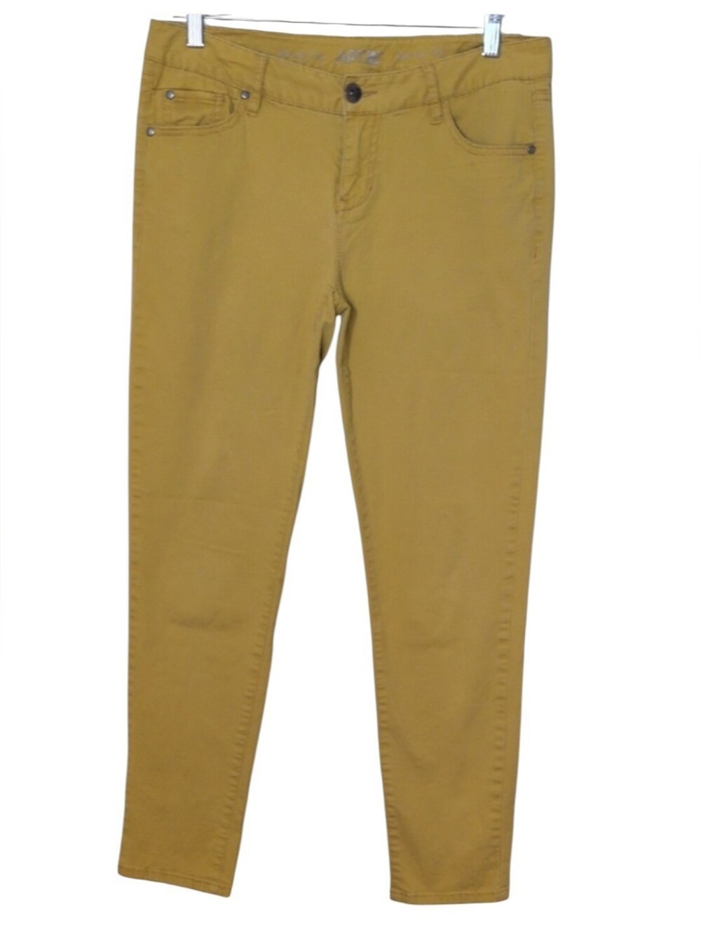 Apt. 9 Women's Mustard Yellow Skinny Jeans, Size 6R